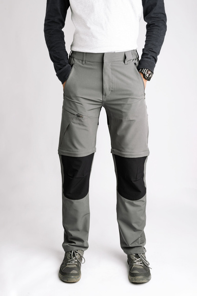 Convertible hiking pant made from RyderTex knitted fabric, product cutout on a neutral background.